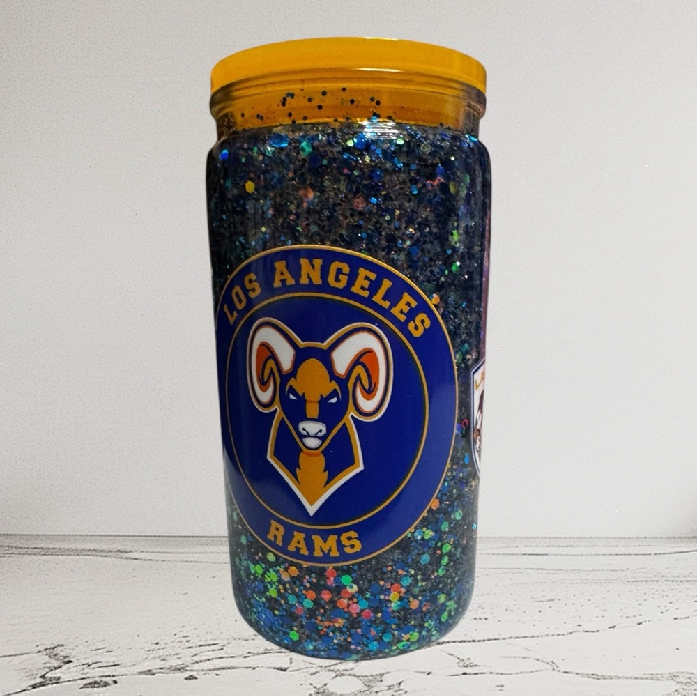 Los Angeles Rams Glitter Tumbler